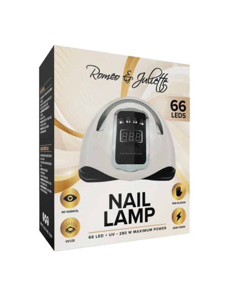 LAMPARA DE UÑAS PROFESIONAL 66 LEDs CON TEMPORIZADOR  R&J 2712