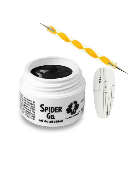 GEL SPIDER NEGRO 3 ML