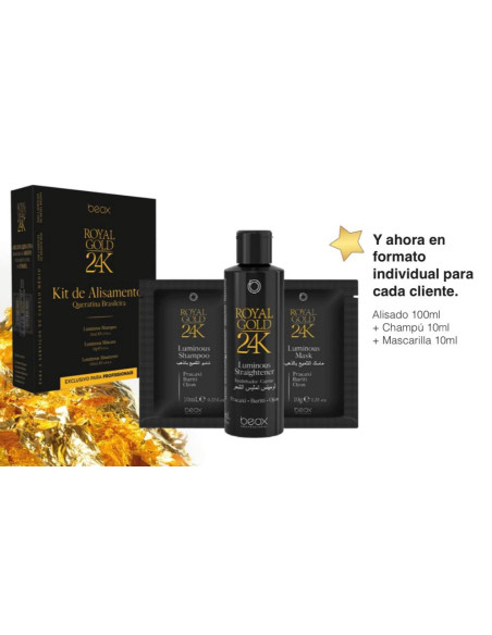 BEOX 24K ROYAL GOLD KIT ALISADOR HOME 100gr