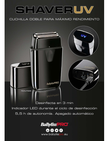 DOUBLE SHAVER UVFOIL02 BABYLISSPRO FXLFS2E