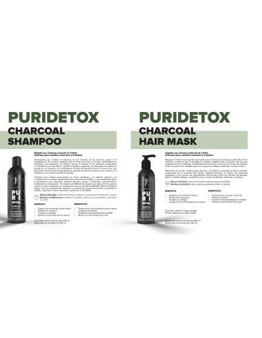 PURI DETOX CHARCOAL SHAMPOO 250ml JF