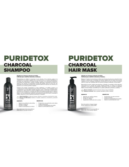 PURI DETOX CHARCOAL SHAMPOO 250ml JF