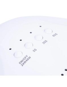LAMPARA DE UÑAS ALLE LUX 48W LED BASE METALICA 2