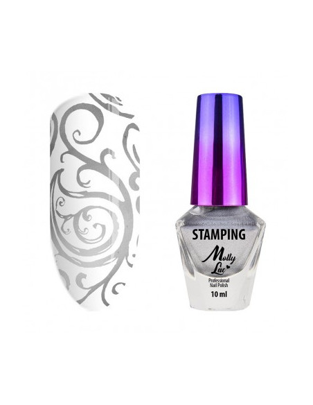 ESMALTE STAMPING PLATA 10ml