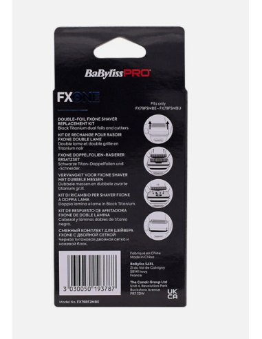 RECAMBIO FXONE SHAVER BLACK FX79RF2MBE