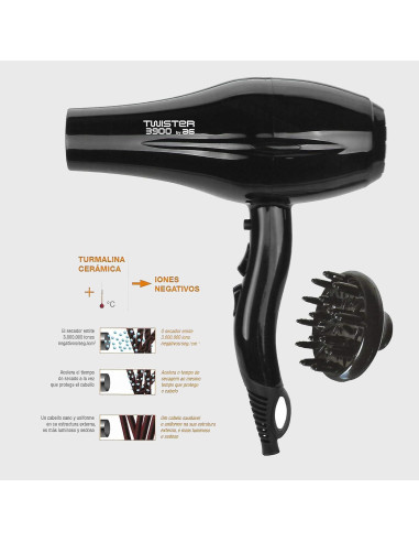 SECADOR TWISTER 3900 + DIFUSOR