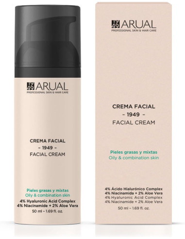 CREMA FACIAL ARUAL PIELES GRASAS/MIXTAS 50 ML