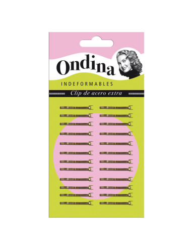 CARTON 24 MINICLIPS 2.5CM. BRONCE 02879